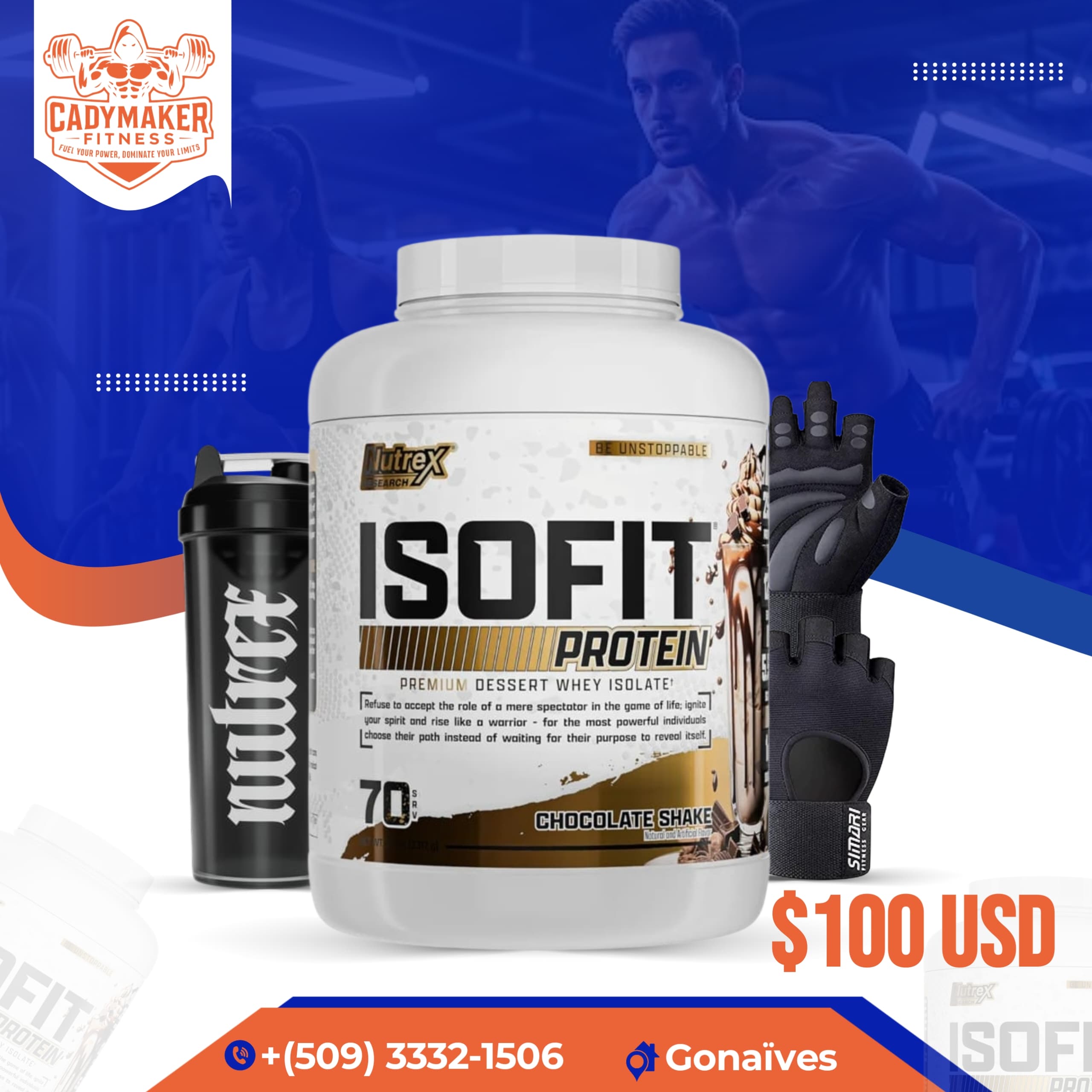 Combo ISOFIT, Shaker and Gloves